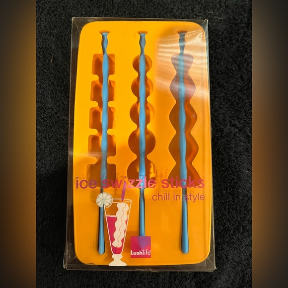 Lush Life Swizzle Stick Silicone Ice Molds - NEW - Picture 2 of 4
